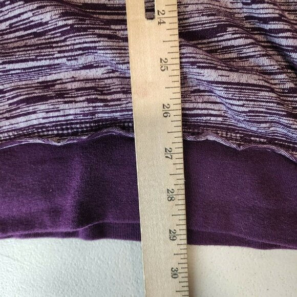 Cabela's Women's Purple Space Dye 4 Button Hooded Pullover Sweatshirt Size Small - Picture 9 of 10